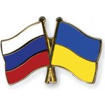 Odznak (pins) 22mm vlajka Rusko + Ukrajina - barevný – Hledejceny.cz