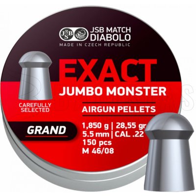Diabolky JSB Exact Jumbo Monster Grand 5,52 mm 150 ks – Zboží Dáma