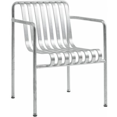 HAY Židle Palissade Dining Armchair, Hot Galvanized – Hledejceny.cz