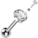 Šperky4U Cartilage piercing do ucha, čirý zirkon 3 mm CP1012-5-C – Sleviste.cz