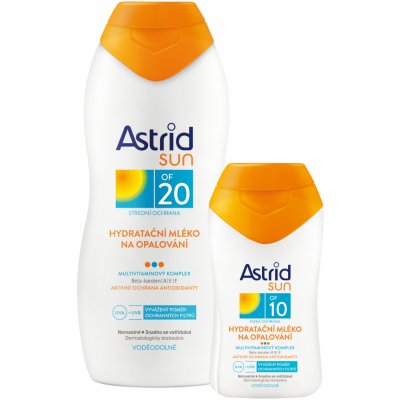 Astrid Sun hydratační mléko na opalování SPF20 200 ml + SPF10 100 ml dárková sada – Zboží Mobilmania