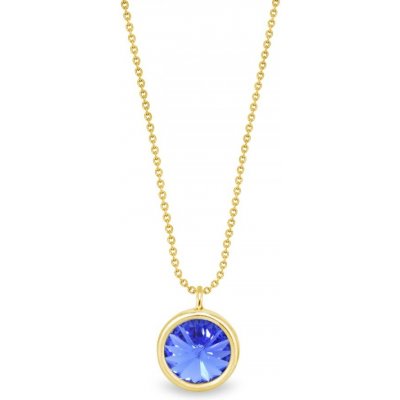 Spark modrý stříbrný pozlacený se Swarovski Elements Birthday Stone 15308 Sapphire – Hledejceny.cz