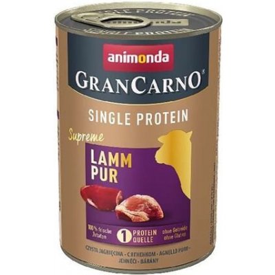 Animonda GRANCARNO Single Protein čisté jehněčí konzerva pro psy 400 g