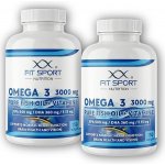 FitSport Nutrition 2x Omega 3 3000 mg Pure Fish Oil + Vitamin E 150 softgels – Hledejceny.cz