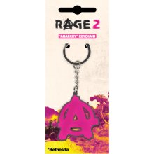 Přívěsek na klíče Rage 2 Metal Keychain Anarchy