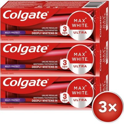 Colgate Max White Ultra Multiprotect bělicí 3 × 50 ml – Hledejceny.cz
