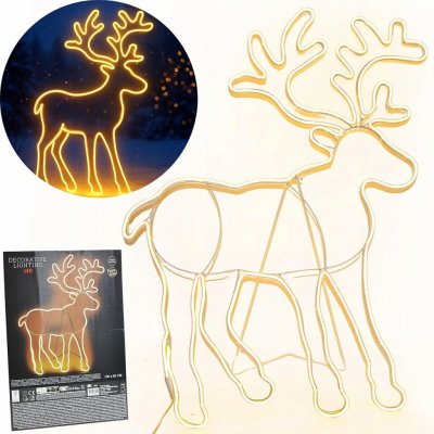 Home Styling Collection LED vánoční dekorace sob 100 x 80 cm bílý – Hledejceny.cz