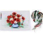 Sada vyšívání předloha jehla mouline květy – Sleviste.cz