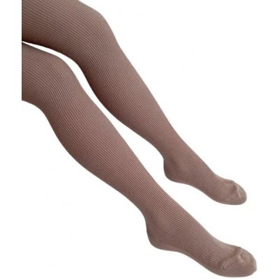 Bavlněné punčochy na podvazkový pás Ega hnědá – Zboží Mobilmania