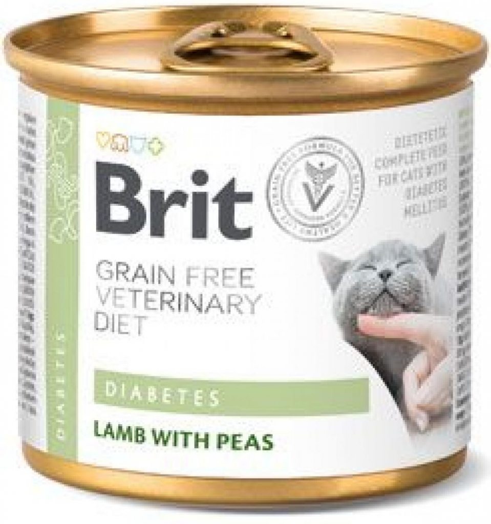 Brit Veterinary Diets Cat GF Diabetes 0,2 kg