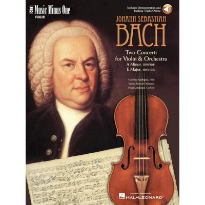 J.S. Bach: Violin Concerto No. 1 in A Minor, BWV1041 & Violin Concerto No. 2 in E Major, BWV1042 noty na housle + audio – Hledejceny.cz