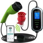 Qoltec 52471 Mobilní EV nabíječka elektrických vozidel 2v1 typ2 7 kW 230V CEE 5 PIN | Zboží Auto