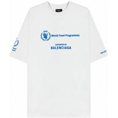 Balenciaga Supports The WFP white tričko Bílá