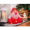 Vánoční osvětlení MagicHome Dekorace Santa klaus 30 LED časovač akryl 3xAA IP44 exteriér 24x21x24 cm ST8090243