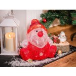 MagicHome Dekorace Santa klaus 30 LED časovač akryl 3xAA IP44 exteriér 24x21x24 cm ST8090243 – Hledejceny.cz
