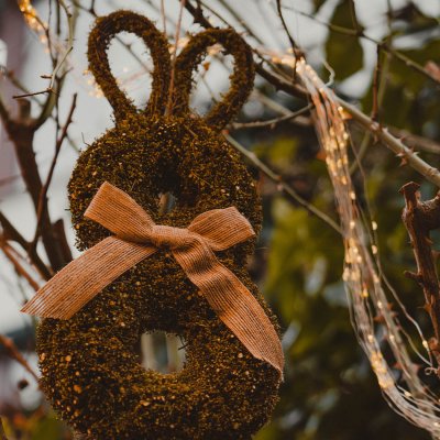 DECOLED Velikonoční dekorace zajíc k zavěšení, 40 cm – Hledejceny.cz