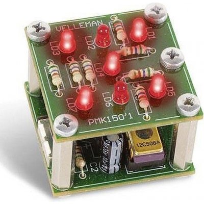 Whadda WSG150 Elektronická HRACÍ KOSTKA, červené LED – Zboží Živě