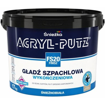 Sniezka Acryl Putz FS20 Finish jemná vyrovnávací stěrka (17kg) – Sleviste.cz