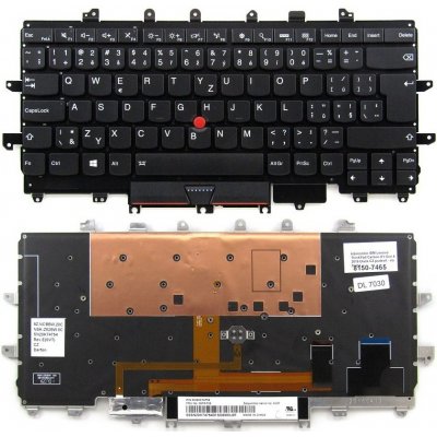 česká klávesnice IBM Lenovo ThinkPad Carbon X1 Gen 4 2016 20FB 20FC černá CZ podsvit - no frame – Hledejceny.cz