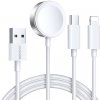 Dobíjecí kabel pro chytré hodinky Joyroom S-IW008 kabel 3v1 / nabíječka pro Apple Watch + 1x iPhone Lightning + 1x USB-C