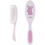 Canpol hřeben a kartáč de Luxe Transparent zajíček – Zboží Dáma