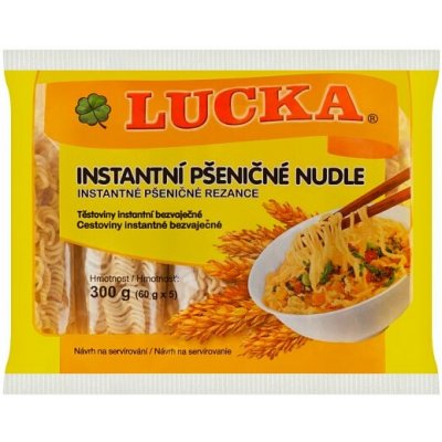 Lucka Instantní nudle pšeničné bezvaječné 300 g – Hledejceny.cz