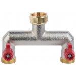 BRADAS Dvoucestný mosazný rozdělovač, vnitřní/vnější závit 3/4" – Sleviste.cz