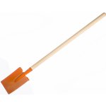 Teddies rýč rovný oranžový s násadou kov/dřevo 82 cm nářadí – Zboží Mobilmania
