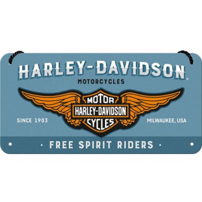 Nostalgic Art Plechová Cedule Harley-Davidson Free Spirit Riders – Zboží Mobilmania