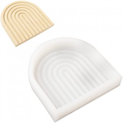 Manumi Silikonová forma na odlévání kreativní hmoty duha 154x158x30mm 1 ks – Sleviste.cz