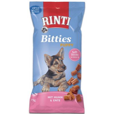 Rinti Dog pochoutka Extra Bits Puppy kuře & kachna 75 g – Zbozi.Blesk.cz