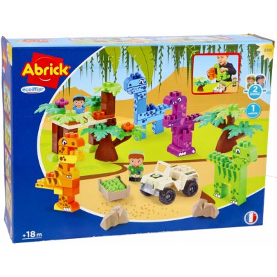 Écoiffier Abrick Dino Park s autíčkem a zvířátky – Zboží Dáma