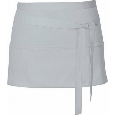 Link Kitchen Wear Krátká barmanská zástěra se třema předníma kapsama šedá světlá – Hledejceny.cz