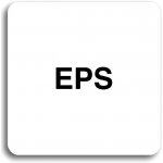 Accept Piktogram "EPS" (80 × 80 mm) (bílá tabulka - černý tisk bez rámečku) – Hledejceny.cz