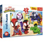 TREFL Spiderman: Spidey a jeho úžasní přátelé MAXI 24 dílků – Zboží Mobilmania