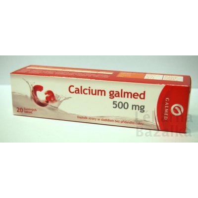 Galmed Calcium 500 mg 20 šumivých tablet – Zboží Mobilmania