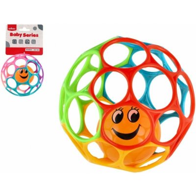 Teddies Míček s chrastítkem mačkací měkký plast 12cm – Hledejceny.cz