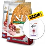 N&D Ancestral Grain Puppy Medium & Maxi Chicken & Pomegranate 2 x 12 kg – Hledejceny.cz