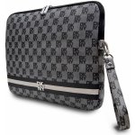 DKNY PU Leather Checkered Pattern and Stripe Obal na Notebook 13/14" Black, DKCS14PVSHLK – Zboží Mobilmania