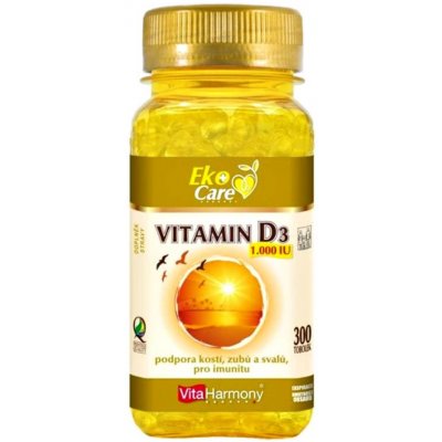 VitaHarmony Vitamín D3 1000 IU 25mcg 300 tobolek – Hledejceny.cz