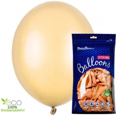 Partydeco BALÓNKY latexové metalické 27 cm sv.oranžová – Hledejceny.cz