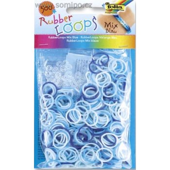 Loops Gumičky Rubber 500 ks mix modrá