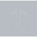 Kleine Wolke Foot šedá 36 x 72 cm 4388189005 – Zboží Dáma