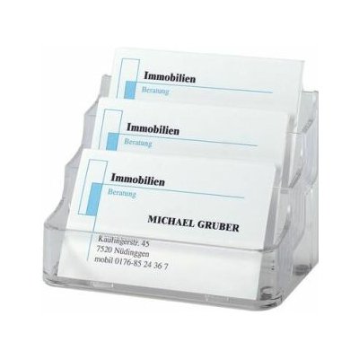 SIGEL Zásobník na vizitky plastový 210 kusový průhledný – Zboží Živě