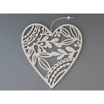 MFP Paper 8886092 Srdce závěs dřevěný 11x11cm – Hledejceny.cz