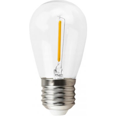 Berge LED žárovka filament E27 1W teplá bílá