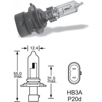 Elta 12V HB3A P20d 60W