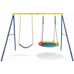 Costway rám Frame včetně houpaček modro-žlutý – Hledejceny.cz