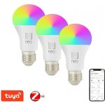 Immax NEO Smart sada 3x žárovka LED E27 11W RGB+CCT barevná a bílá, stmívatelná,Zigbee 3.0 – Hledejceny.cz