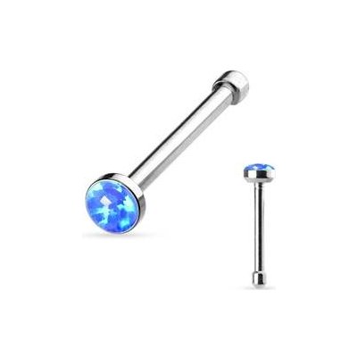 Šperky4U piercing do nosu modrý opál N0009-B – Zboží Dáma